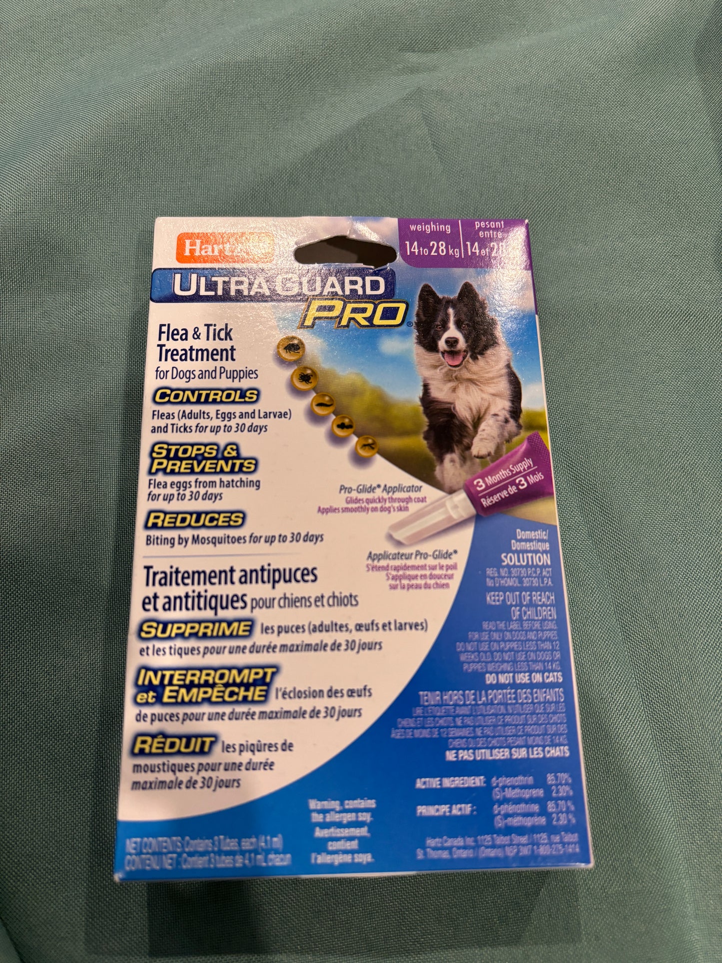UltraGuard Pro Topical Flea & Tick Prevention for Dogs and Puppies - 14-28, 3 Monthly Treatments